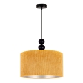 Duolla - Chandelier on a string LYON 1xE27/15W/230V d. 40 cm yellow