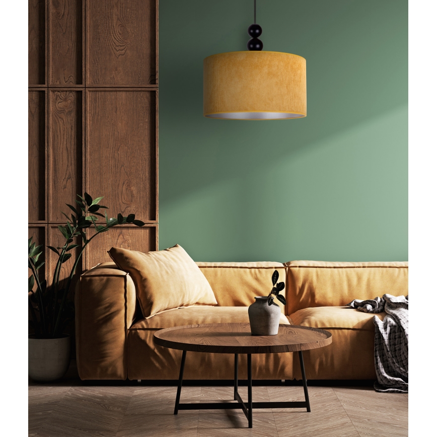 Duolla - Chandelier on a string LYON 1xE27/15W/230V d. 40 cm yellow