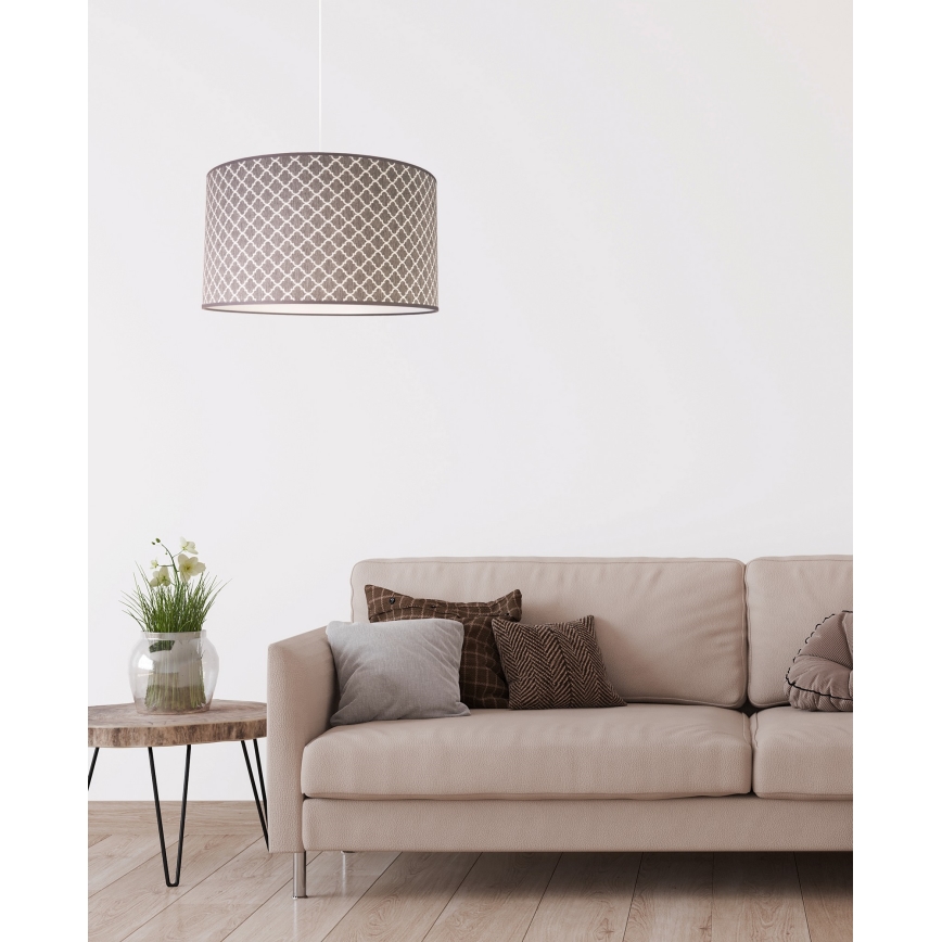Duolla - Chandelier on a string MAROKO 1xE27/40W/230V d. 45 cm grey