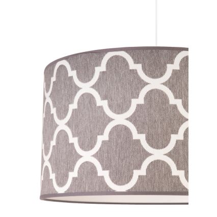 Duolla - Chandelier on a string MAROKO 1xE27/40W/230V d. 45 cm grey/white