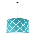 Duolla - Chandelier on a string MAROKO 1xE27/40W/230V d. 45 cm turquoise/white