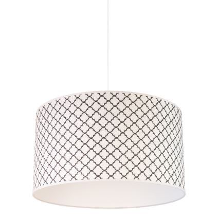 Duolla - Chandelier on a string MAROKO 1xE27/40W/230V d. 45 cm white/black