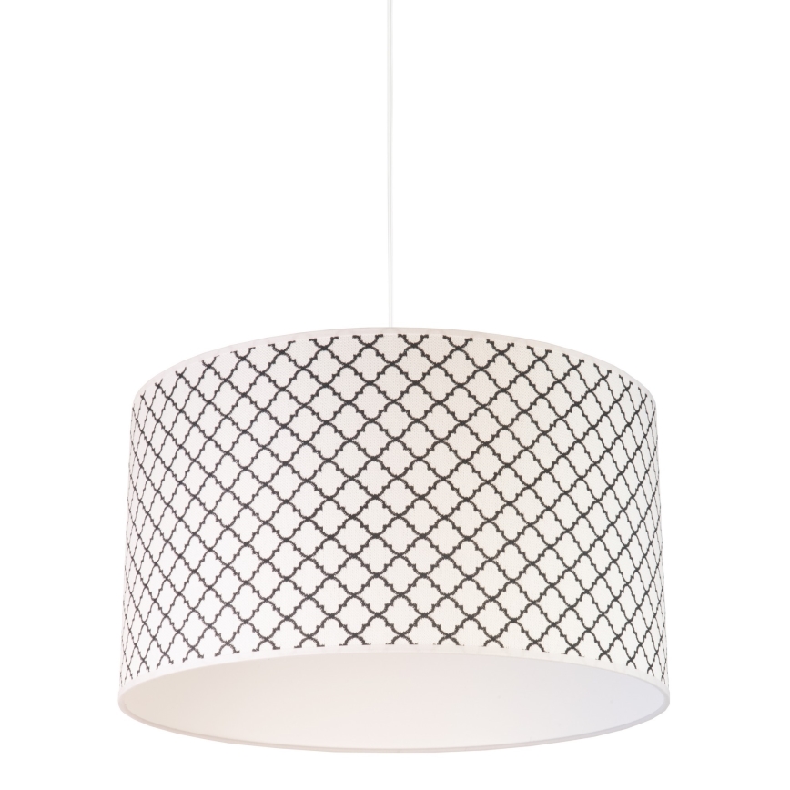 Duolla - Chandelier on a string MAROKO 1xE27/40W/230V d. 45 cm white/black