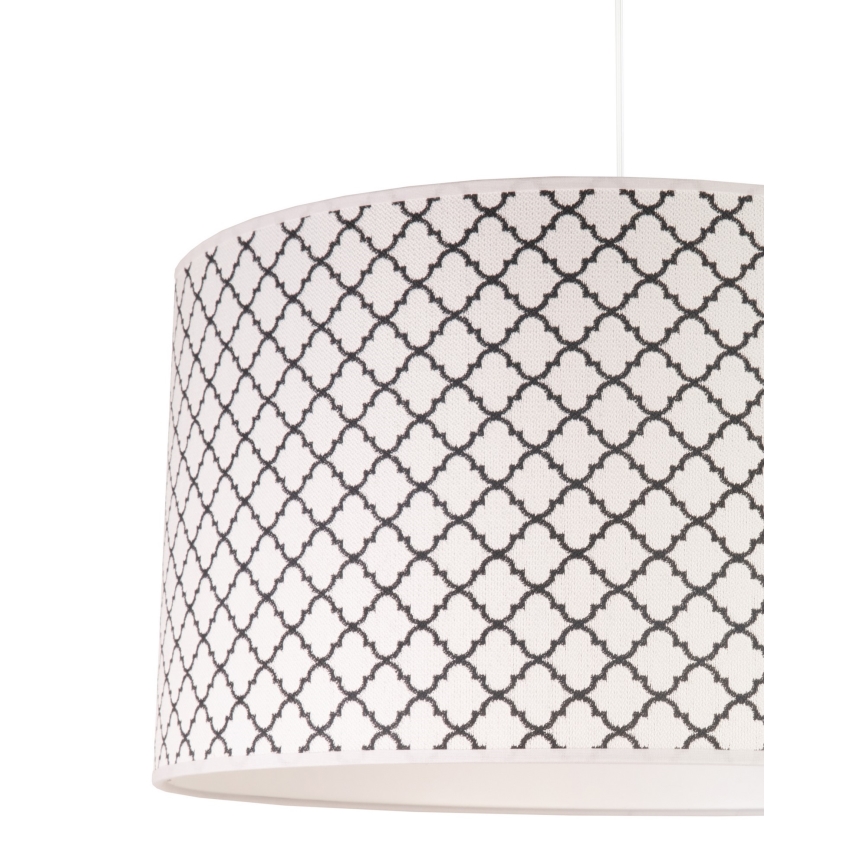 Duolla - Chandelier on a string MAROKO 1xE27/40W/230V d. 45 cm white/black