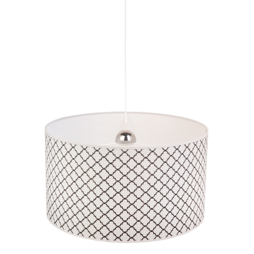 Duolla - Chandelier on a string MAROKO 1xE27/40W/230V d. 45 cm white/black