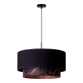 Duolla - Chandelier on a string NANTES 1xE27/15W/230V d. 45 cm black/copper