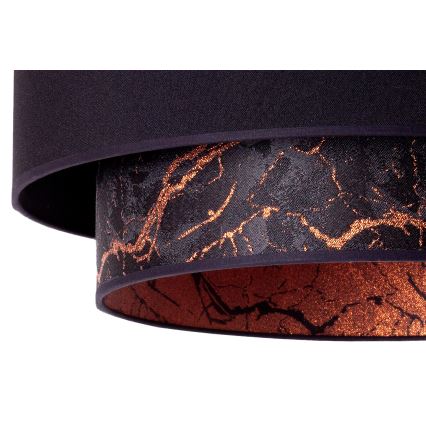 Duolla - Chandelier on a string NANTES 1xE27/15W/230V d. 45 cm black/copper