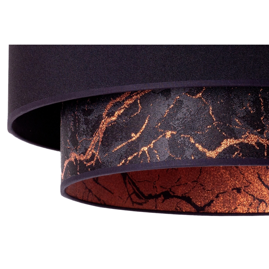 Duolla - Chandelier on a string NANTES 1xE27/15W/230V d. 45 cm black/copper