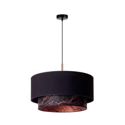 Duolla - Chandelier on a string NANTES 1xE27/15W/230V d. 45 cm black/copper