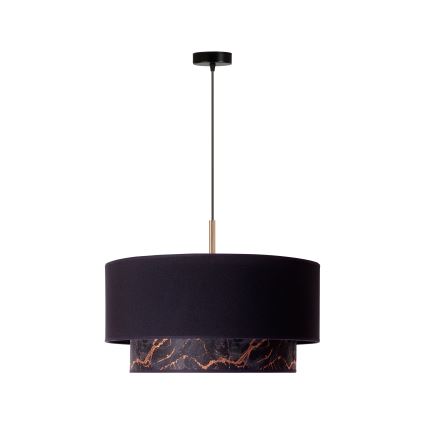 Duolla - Chandelier on a string NANTES 1xE27/15W/230V d. 45 cm black/copper