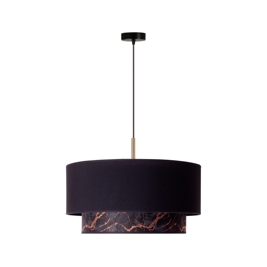 Duolla - Chandelier on a string NANTES 1xE27/15W/230V d. 45 cm black/copper
