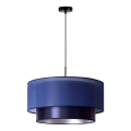 Duolla - Chandelier on a string NANTES 1xE27/15W/230V d. 45 cm blue/silver