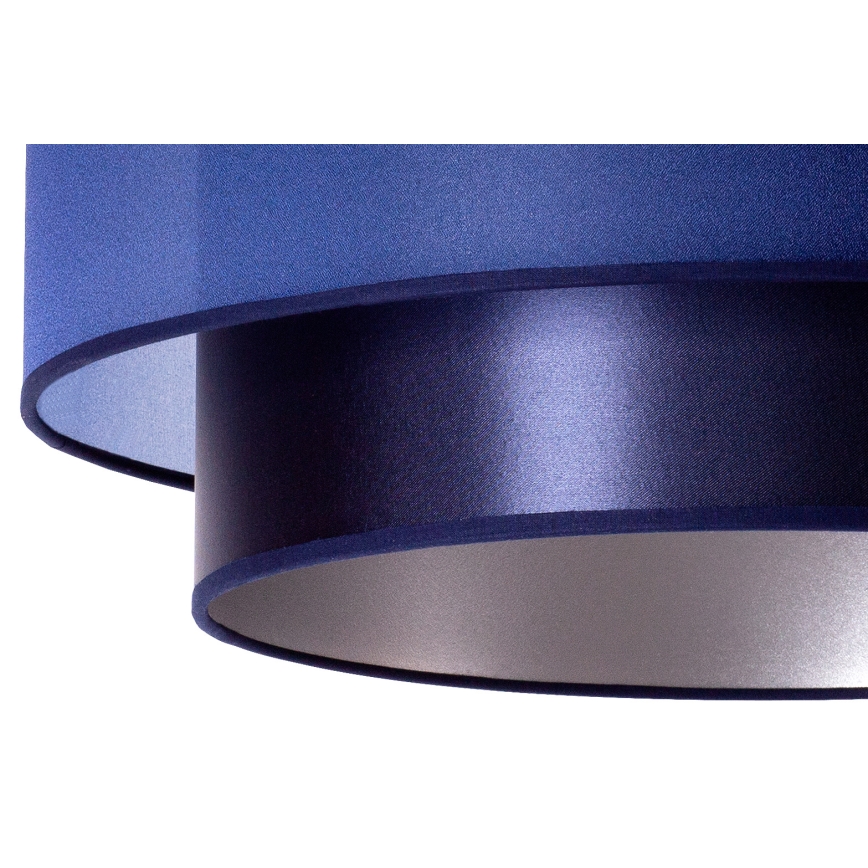 Duolla - Chandelier on a string NANTES 1xE27/15W/230V d. 45 cm blue/silver