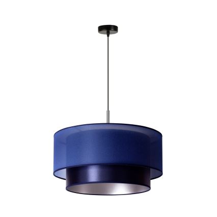 Duolla - Chandelier on a string NANTES 1xE27/15W/230V d. 45 cm blue/silver