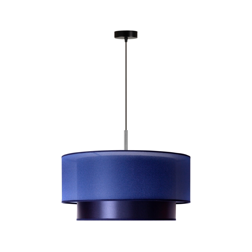 Duolla - Chandelier on a string NANTES 1xE27/15W/230V d. 45 cm blue/silver