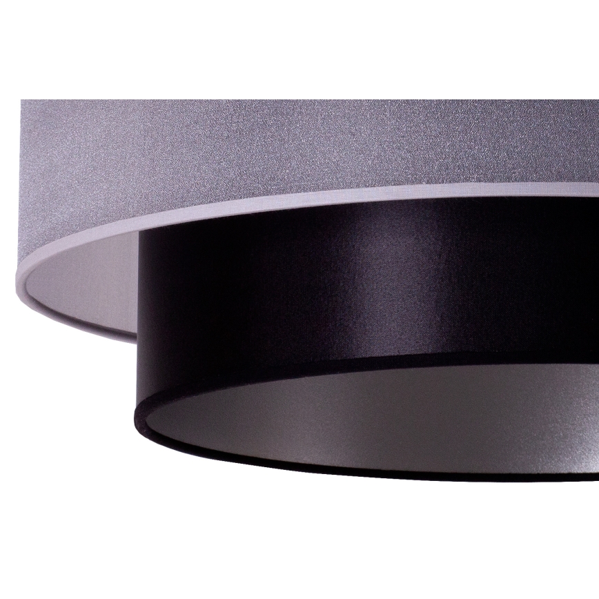 Duolla - Chandelier on a string NANTES 1xE27/15W/230V d. 45 cm silver/black
