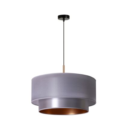 Duolla - Chandelier on a string NANTES 1xE27/15W/230V d. 45 cm silver/copper