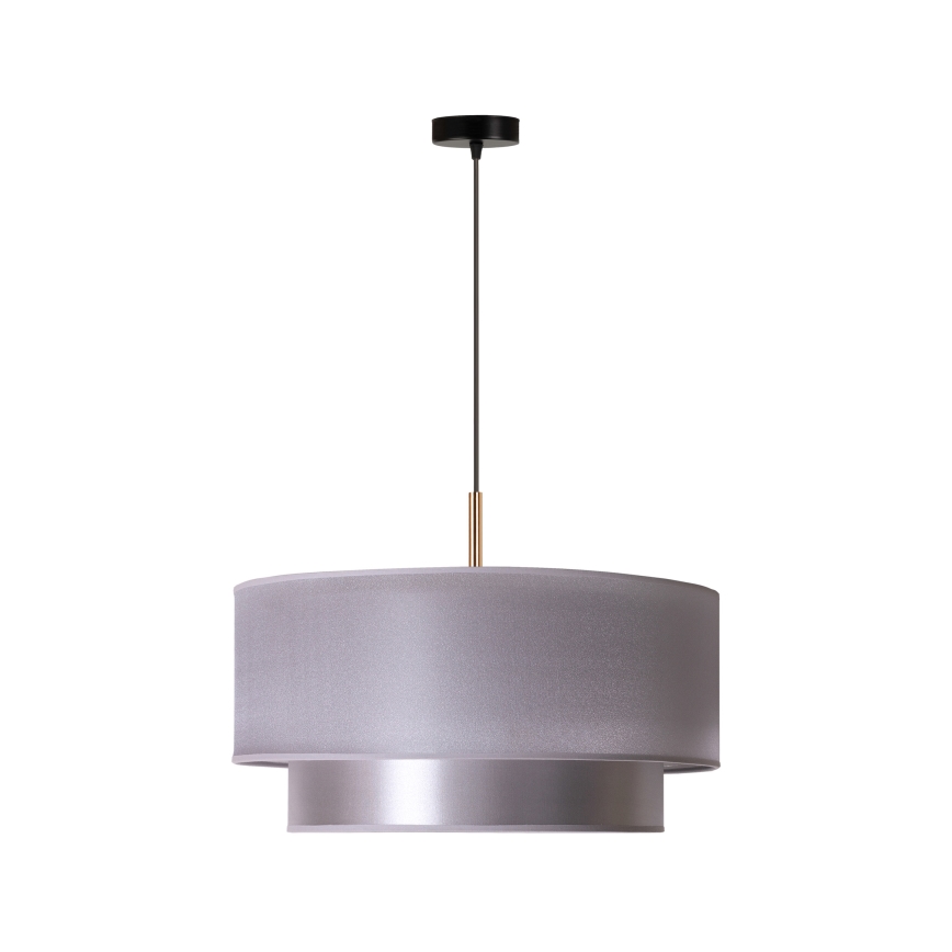Duolla - Chandelier on a string NANTES 1xE27/15W/230V d. 45 cm silver/copper