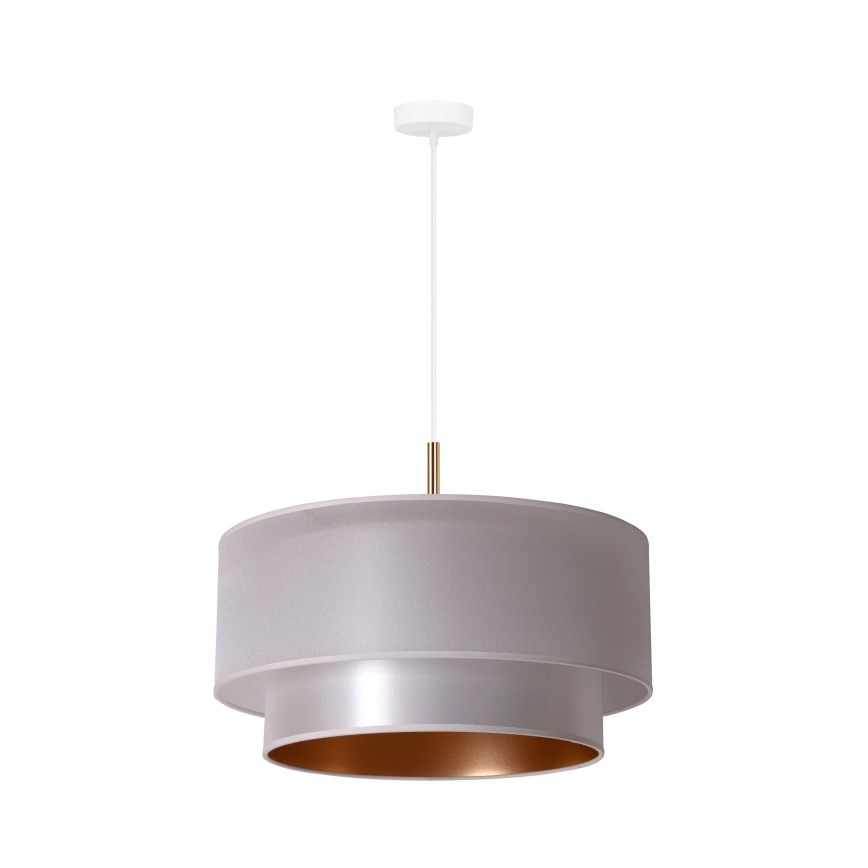 Duolla - Chandelier on a string NANTES 1xE27/15W/230V d. 45 cm silver/copper