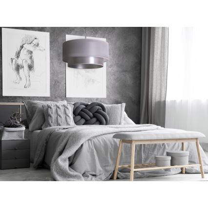 Duolla - Chandelier on a string NANTES 1xE27/15W/230V d. 45 cm silver