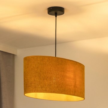 Duolla - Chandelier on a string OVAL 1xE27/15W/230V brown