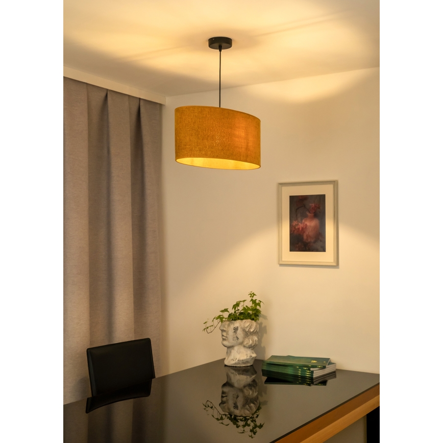 Duolla - Chandelier on a string OVAL 1xE27/15W/230V brown