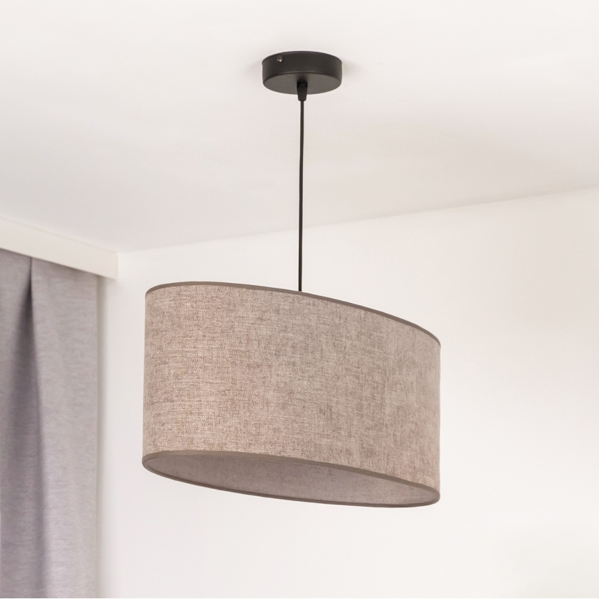 Duolla - Chandelier on a string OVAL 1xE27/15W/230V brown