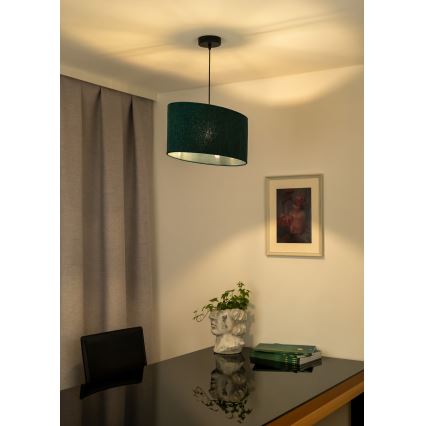 Duolla - Chandelier on a string OVAL 1xE27/15W/230V green
