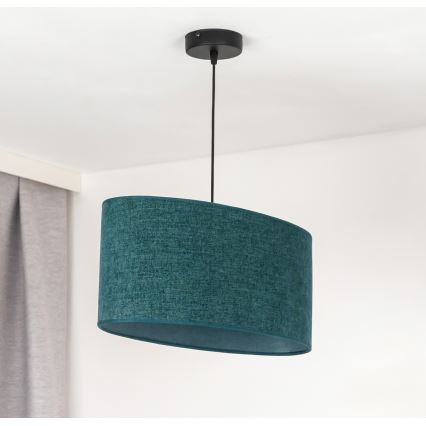 Duolla - Chandelier on a string OVAL 1xE27/15W/230V green