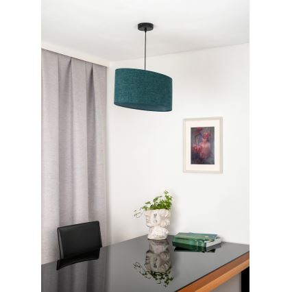 Duolla - Chandelier on a string OVAL 1xE27/15W/230V green