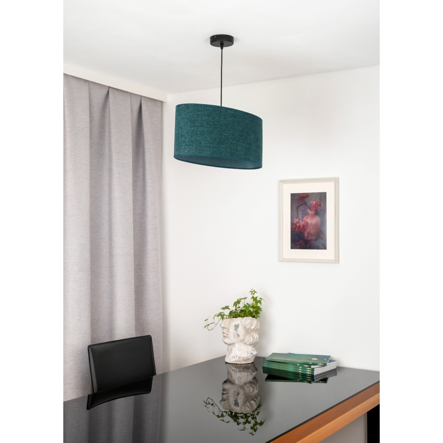 Duolla - Chandelier on a string OVAL 1xE27/15W/230V green