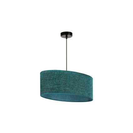Duolla - Chandelier on a string OVAL 1xE27/15W/230V green