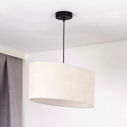 Duolla - Chandelier on a string OVAL 1xE27/15W/230V grey