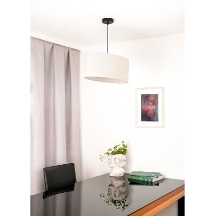 Duolla - Chandelier on a string OVAL 1xE27/15W/230V grey