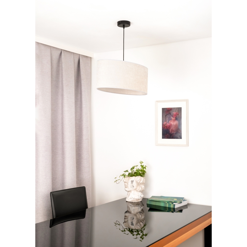 Duolla - Chandelier on a string OVAL 1xE27/15W/230V grey