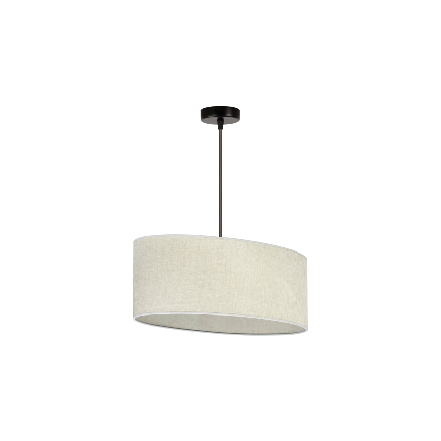 Duolla - Chandelier on a string OVAL 1xE27/15W/230V grey
