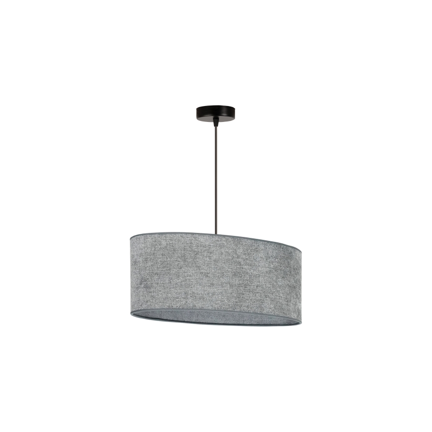 Duolla - Chandelier on a string OVAL 1xE27/15W/230V grey