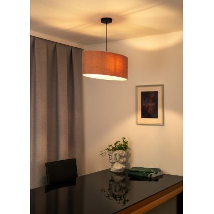 Duolla - Chandelier on a string OVAL 1xE27/15W/230V pink