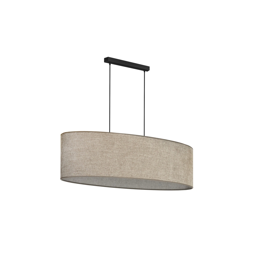 Duolla - Chandelier on a string OVAL 2xE27/15W/230V brown