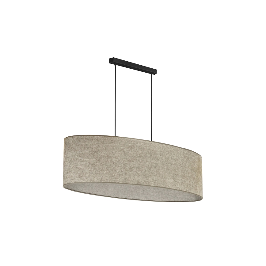 Duolla - Chandelier on a string OVAL 2xE27/15W/230V brown