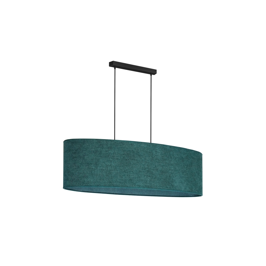Duolla - Chandelier on a string OVAL 2xE27/15W/230V green