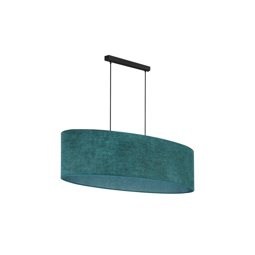 Duolla - Chandelier on a string OVAL 2xE27/15W/230V green