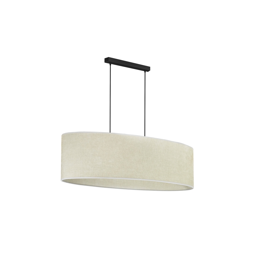 Duolla - Chandelier on a string OVAL 2xE27/15W/230V grey