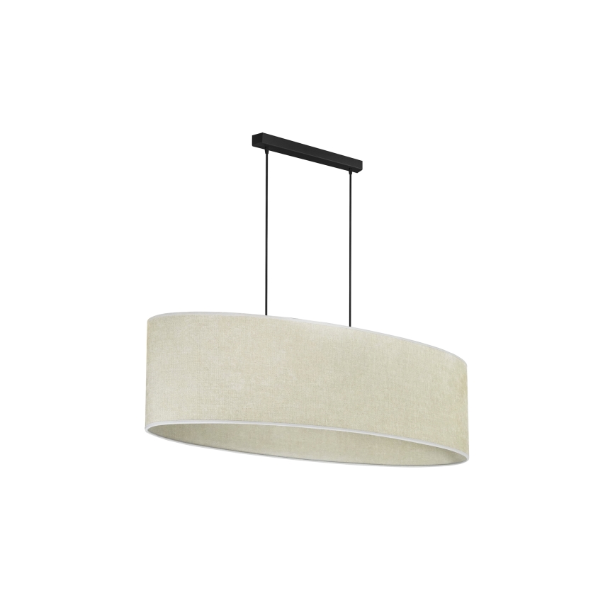 Duolla - Chandelier on a string OVAL 2xE27/15W/230V grey