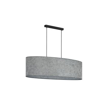 Duolla - Chandelier on a string OVAL 2xE27/15W/230V grey