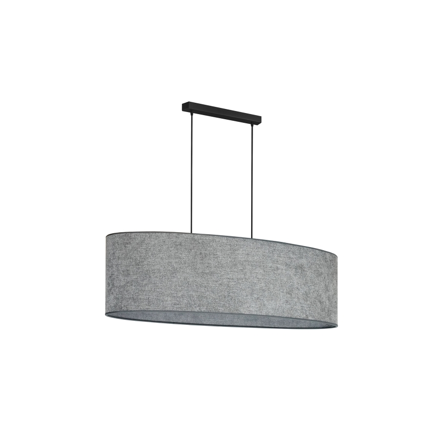 Duolla - Chandelier on a string OVAL 2xE27/15W/230V grey