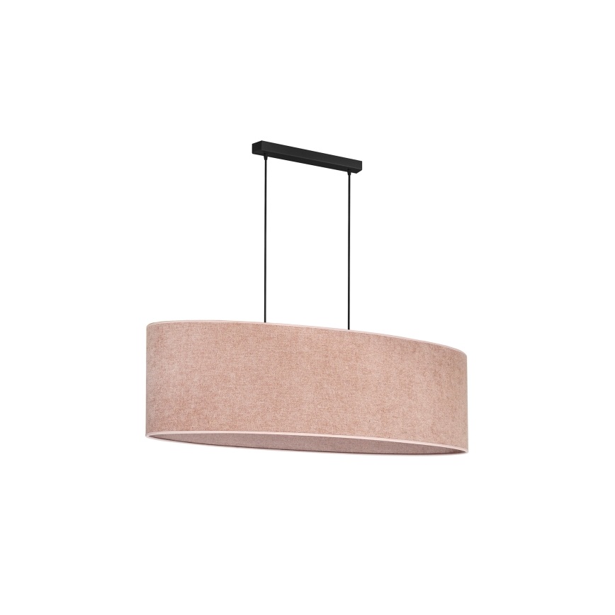 Duolla - Chandelier on a string OVAL 2xE27/15W/230V pink