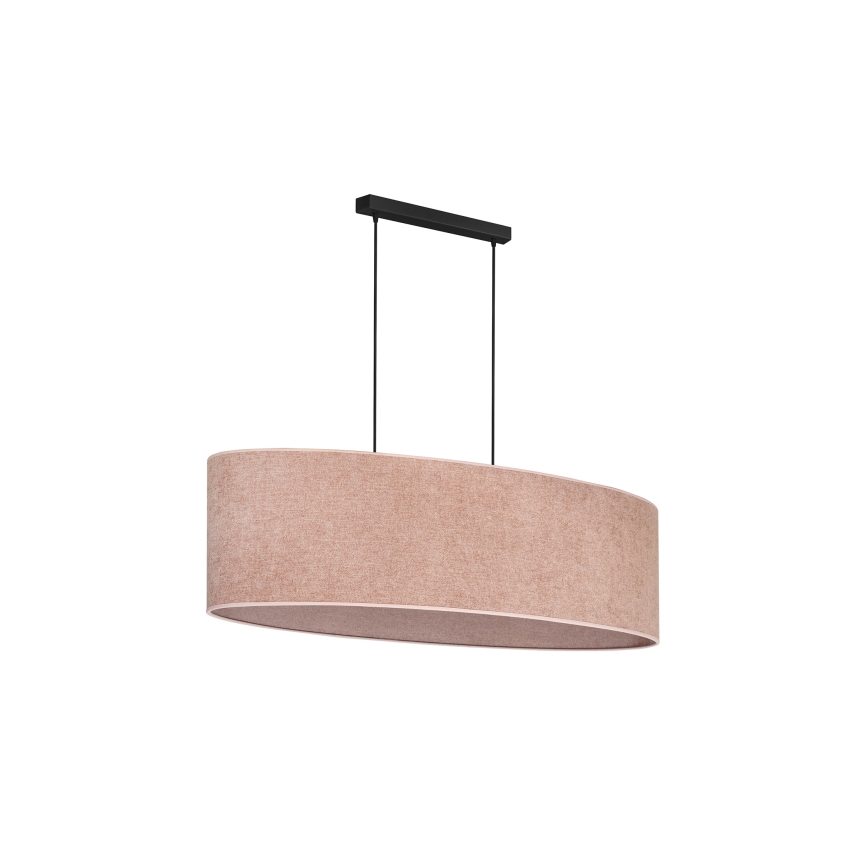 Duolla - Chandelier on a string OVAL 2xE27/15W/230V pink