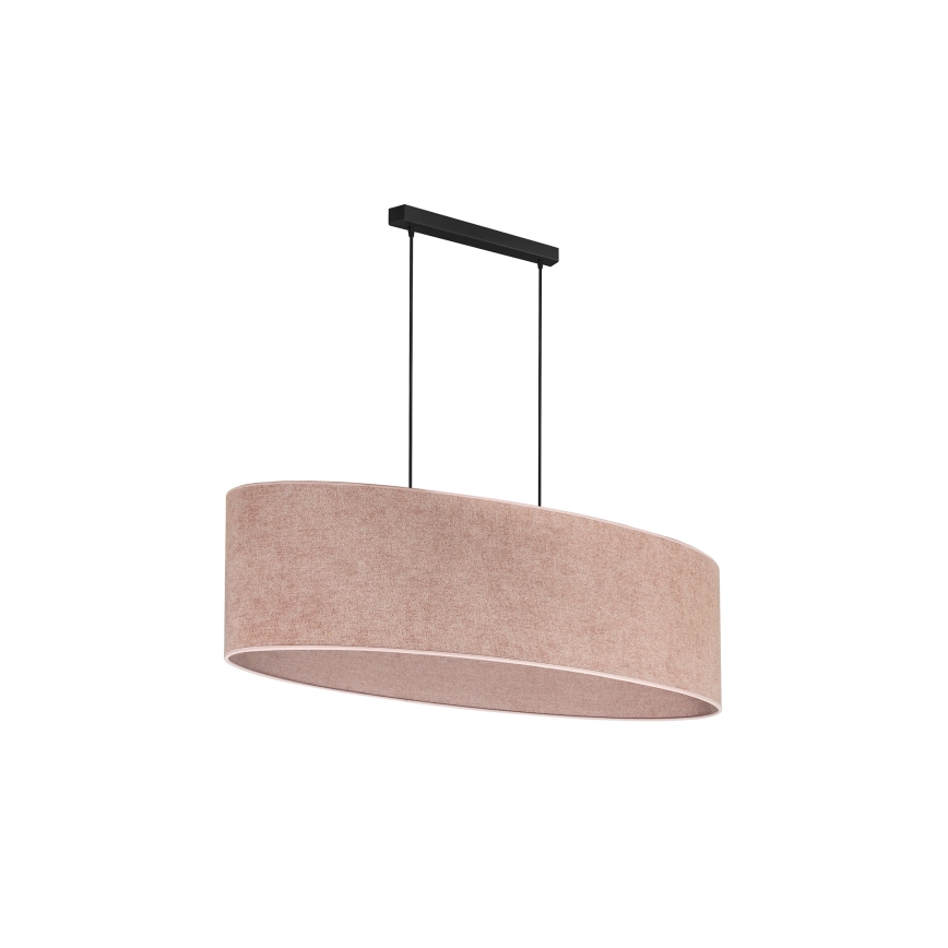 Duolla - Chandelier on a string OVAL 2xE27/15W/230V pink