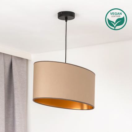 Duolla - Chandelier on a string OVAL VEGAN 1xE27/15W/230V beige